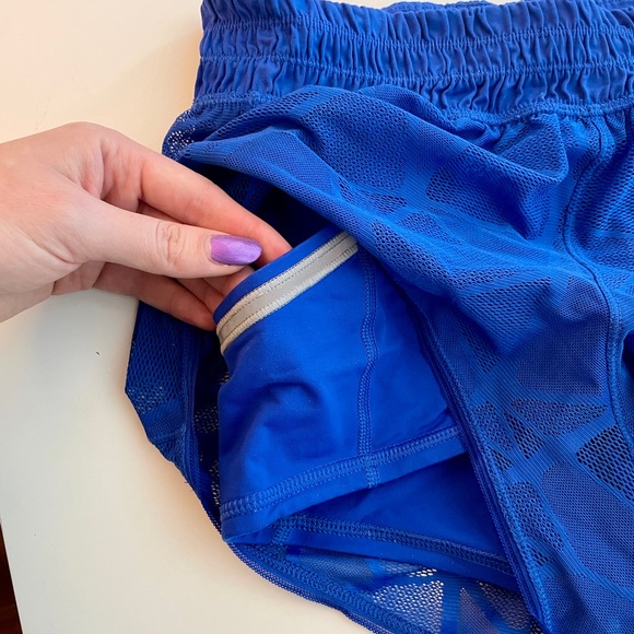 Lululemon City Sky Run By Shorts Royal Blue Mesh - Picture 2 of 6